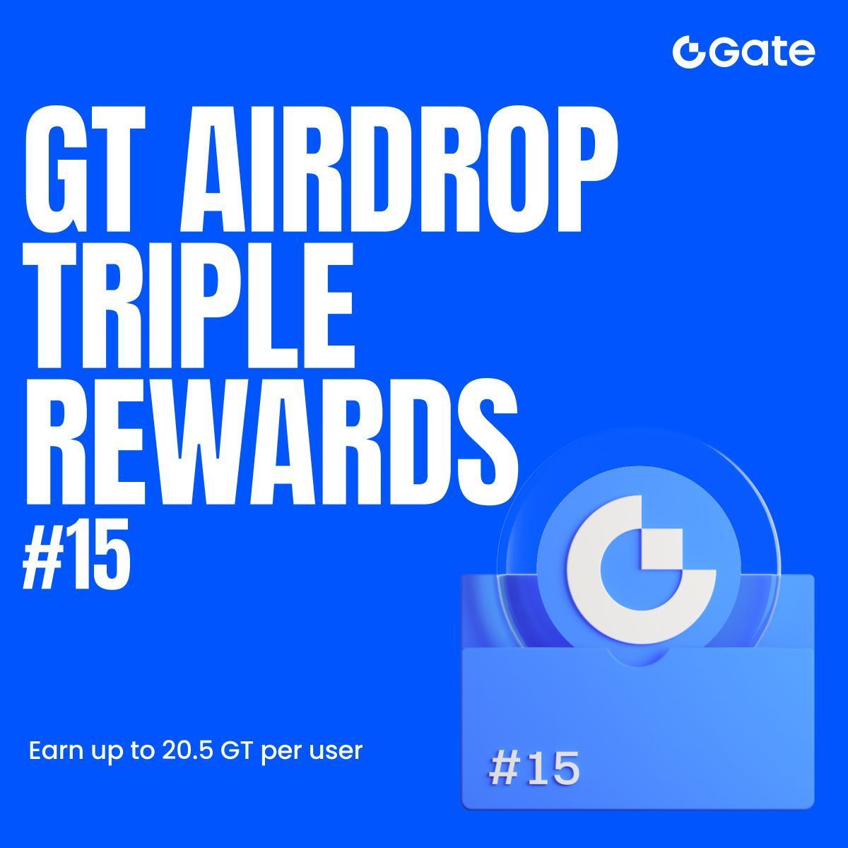 🪂 $GT Airdrop Triple Rewards Phase 13 is LIVE!
Win up to 20.5 $GT, FCFS. 

✅ Register to get up to 0.5 $GT instantly 
✅ Hold $GT and rank to win up to 5 $GT
✅ Trade Futures to qualify for up to 15 $GT

Exclusive benefits for $GT holders.

Sign up now: gate.com/campaigns/4030