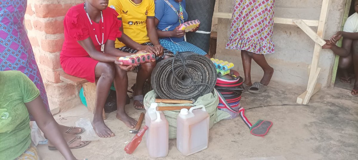 cfi4disability's tweet photo. From training to tools. The Kica Rwot Youth Group is officially in business, making shoes thanks to materials from Community Focus International. Get ready for some amazing local craftsmanship #KicaRwot #Empowerment https://t.co/MiSY9SZpoM