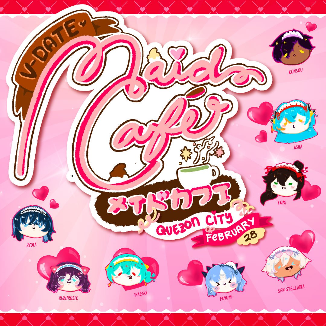 🍜 ANNOUNCEMENT 🍜

We have a maid cafe event happening on February 28 at Kureyon Cafe in QC! 

Join me, ASHA, Konsou, Zydia, Sen Stellaria, Rubiirosie, Phaego, and Fuyumi as we serve you in our "dere" form! Registration form is in the replies below.

See you soon, goshujin-sama!