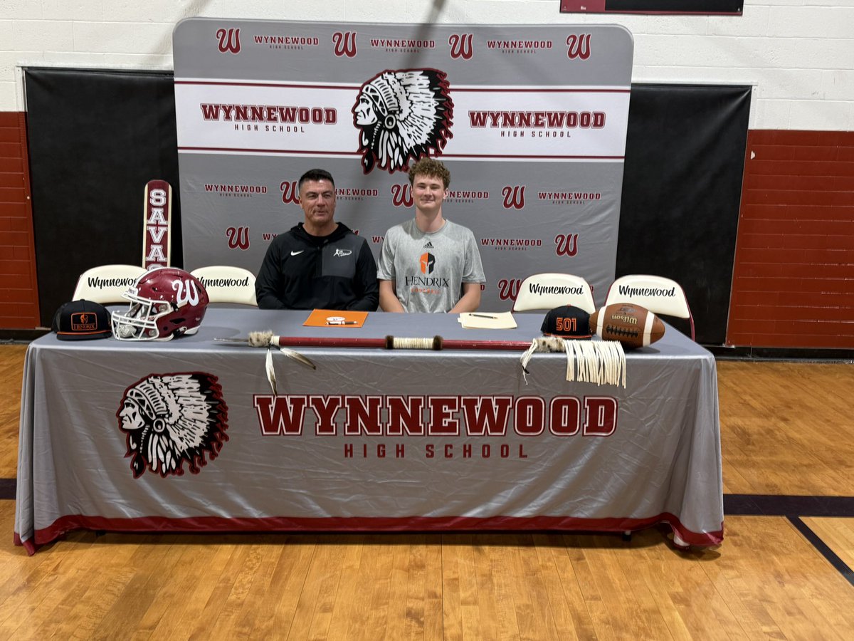 CoachGeorge5's tweet photo. Congratulations to the Delaplain Family!!

What an honor to attend signing day for @PhoenixD2026 , one of my guys and QB at Wynnewood High School.  He has committed and will go on and turn the next chapter in his book at Hendrix College in Arkansas.

Thank you @HendrixFootball @RussHeidiSLC  for believing in my guy!!  

Thank you Delaplain Family for letting me play a small part in Phoenix’s life.  What an amazing family and young man!  The skies the limit of he works hard, sets his goals and just believes.  I will always stand in your corner and try my best to be a rock for ALL our families and athletes!  Also, thank you @hollydnurse for being an amazing supportive momma!! 

Go get it Phoenix, love you buddy! 
@QBimpact @QBiOklahoma