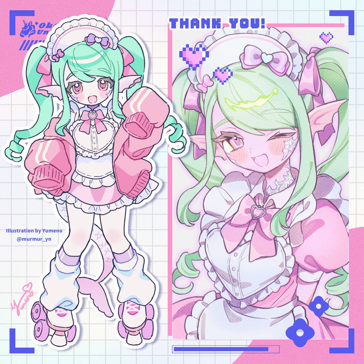 murmur_yn's tweet photo. ⋈ ･･･commission･･･ ⋈
Skebご依頼ありがとうございました🍒🎀
#Skeb https://t.co/Ey9maaIvO2