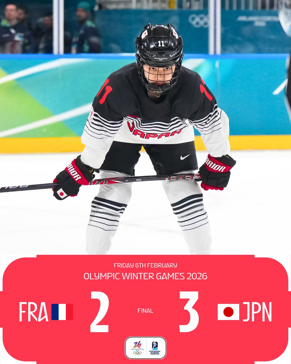 IIHFHockey's tweet photo. 🇯🇵 @JPN_Ice_Hockey comes out on top! 💪 #Olympics #IIHF

🔗 Game recap: https://t.co/GzCcVD3TSF https://t.co/qSUDVxKS8p