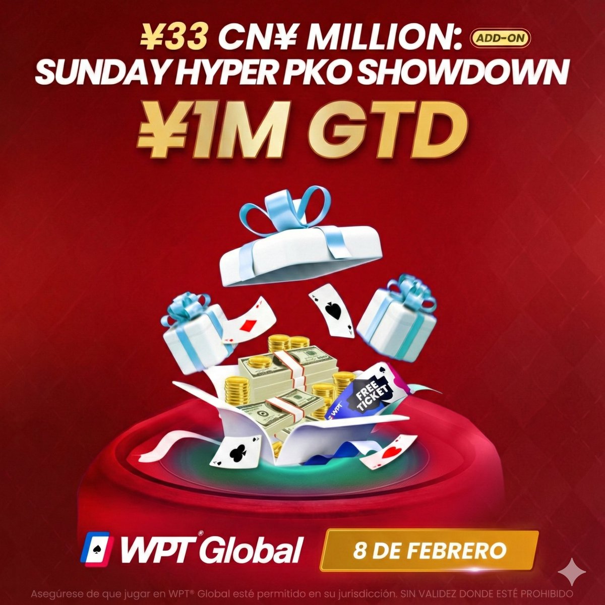 🎉Sorteo 25 USD💸
1️⃣Follow
<a href="/FSpadexx/">Facu Gallo</a>
Instagram.com/fspadex
2️⃣etiqueta 2 amigos
3️⃣ REPOST y LIKE
4️⃣ ID de WPTGlobal 

Si no tenes cuenta hacerte con el código FACU y participas por 25 usd extra.
tinyurl.com/wptglatam
Una vez creada la cuenta pásame tu nick y tu ID y te