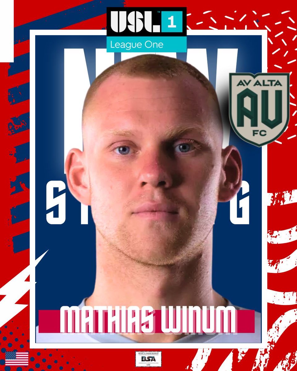 bsasoccersm's tweet photo. Done Deal ✅ 

We can confirm that Mathias Winum has signed his first professional contract with AV Alta FC.

Congrats, Mathias! https://t.co/zrtOewWdi5