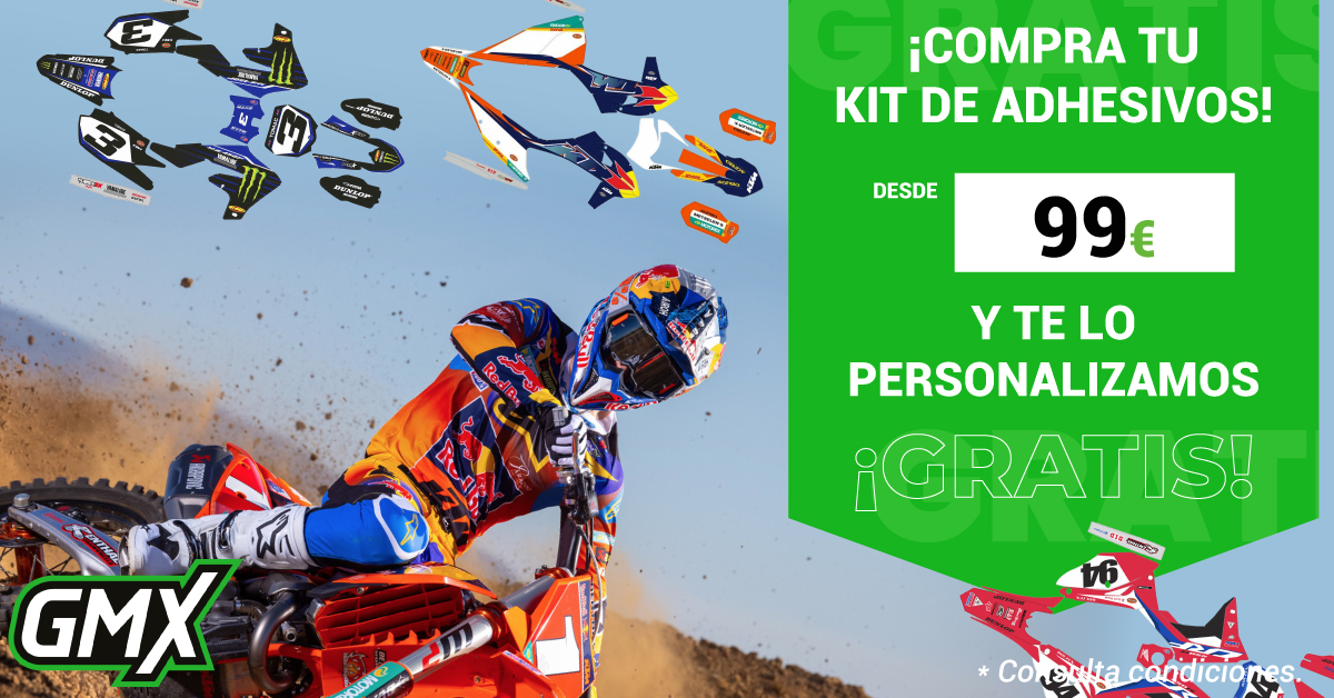 💥 ¡Haz tu moto única!
Compra tu kit de adhesivos desde 99€ y te lo personalizamos ¡GRATIS! 🔥
Diseño a tu estilo, sin coste extra y con la calidad que tu moto merece 🚀 bit.ly/3LUZch7

🎯 Envíos gratis +99€
🚛 Entrega 24H
💸 Pago a plazos
⚡ Devolución en 30 días