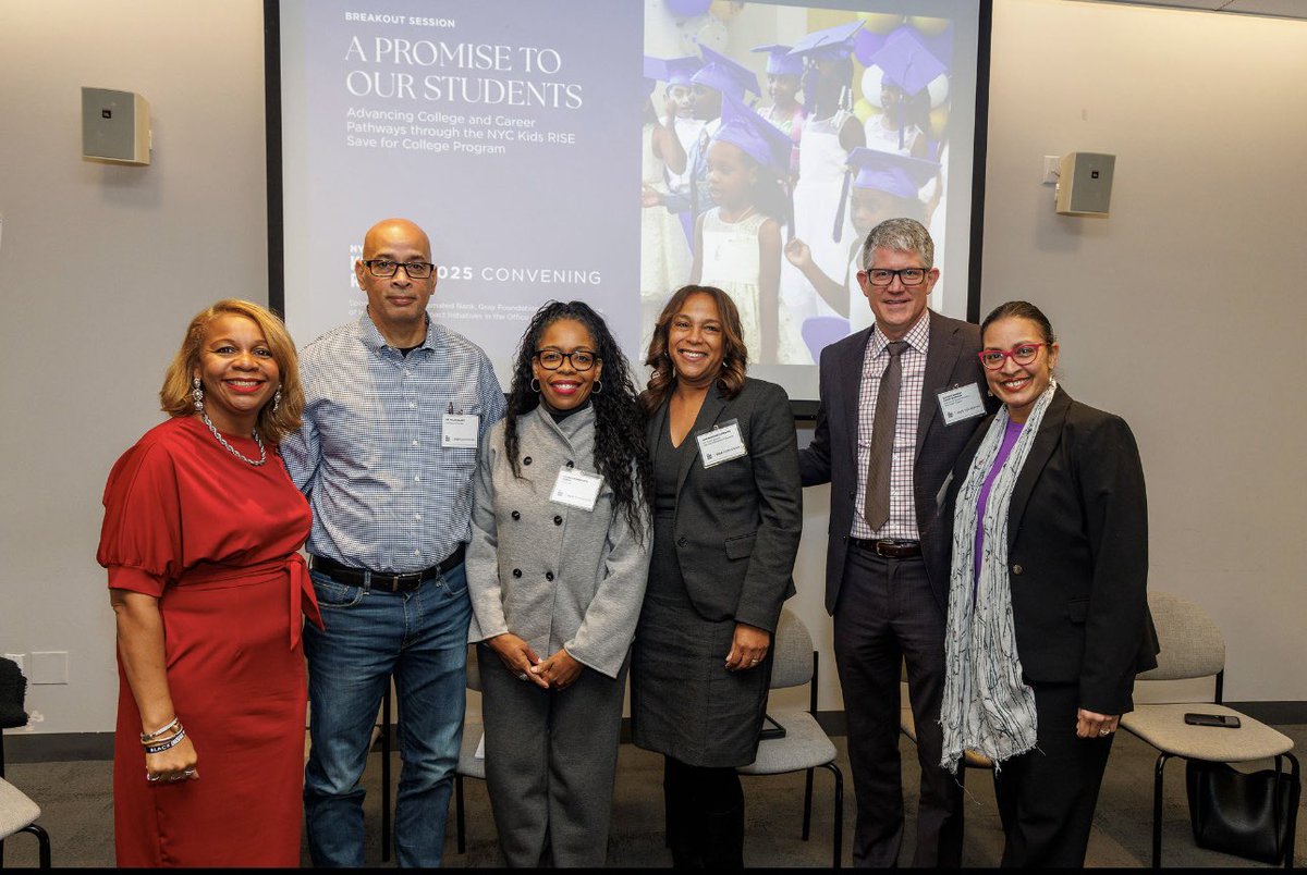CSD9Bronx's tweet photo. Honored to join the first-ever @NYCKidsRISE Convening ✨

A universal wealth-building platform for NYC kids through #SaveForCollege — asking what it will take to ensure opportunity for every child!

Read the new report at https://t.co/41nXQzkvvD 📖 https://t.co/WaoS6DzNdv