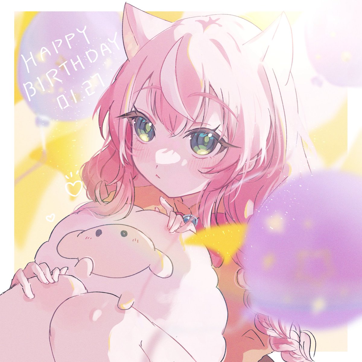 だいすきだよ〜〜〜〜🤍
#Nari_Art 
#でかい魔王様と小さいオトナリの誕生日征服