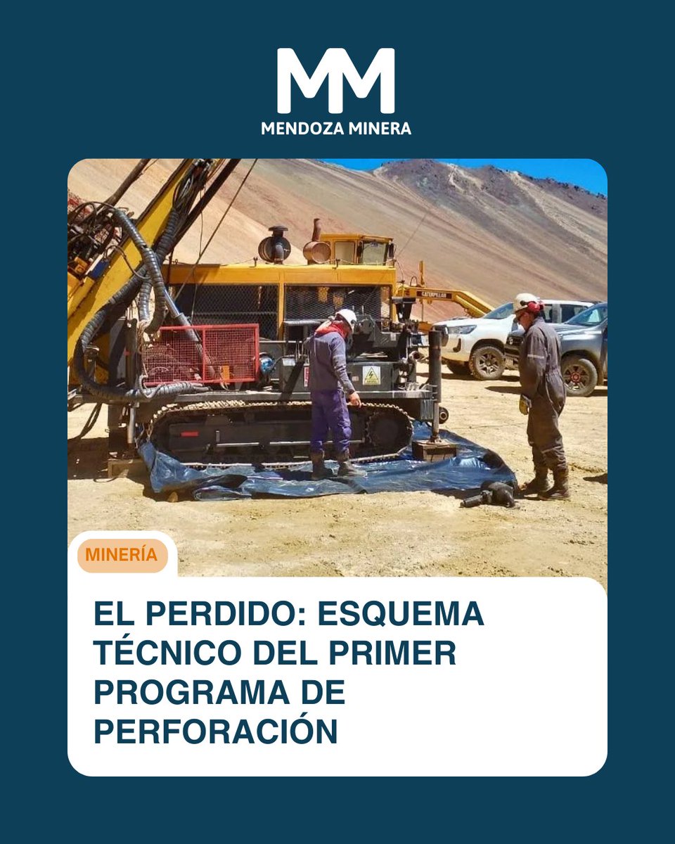 El programa Fase 1 contempla tres pozos de 500 metros orientados a atravesar la zona oxidada, evaluar sulfuros primarios y definir el núcleo del sistema pórfido Cu–Au–Mo.

mendozaminera.com/post/el-perdid…