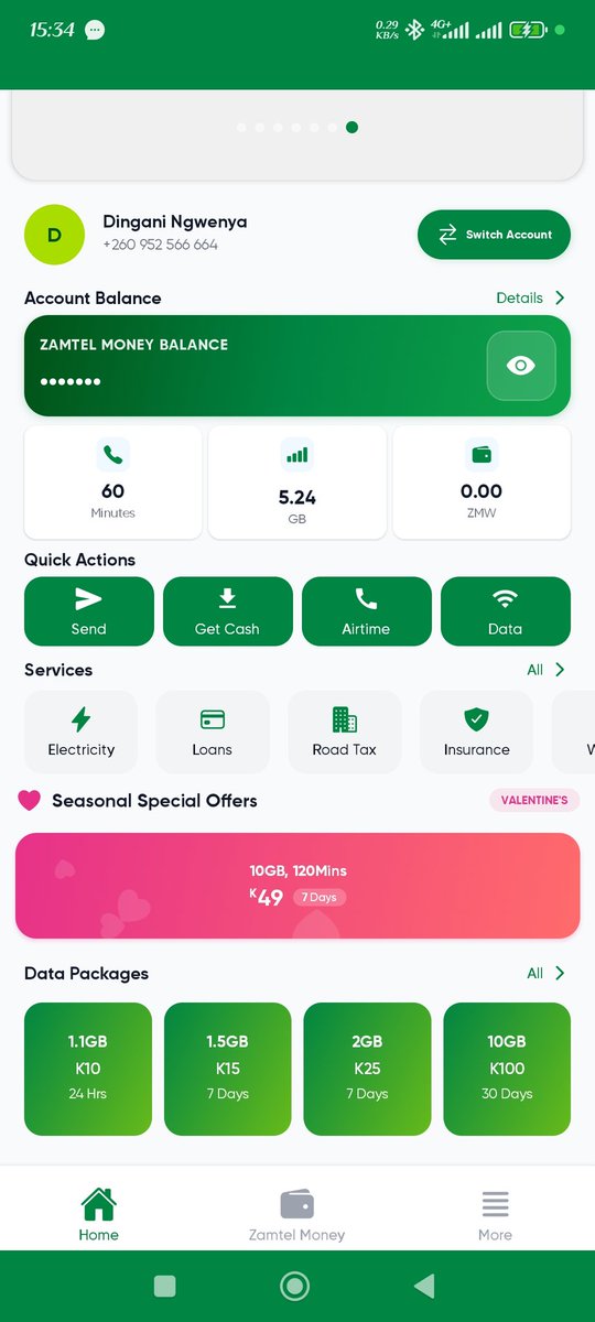 O4Teddy's tweet photo. @ZamtelComeHome after subscribing why give me 5gb and not 10Gb as advertised and 60 min instead of 120? https://t.co/Yox7ckFxLP