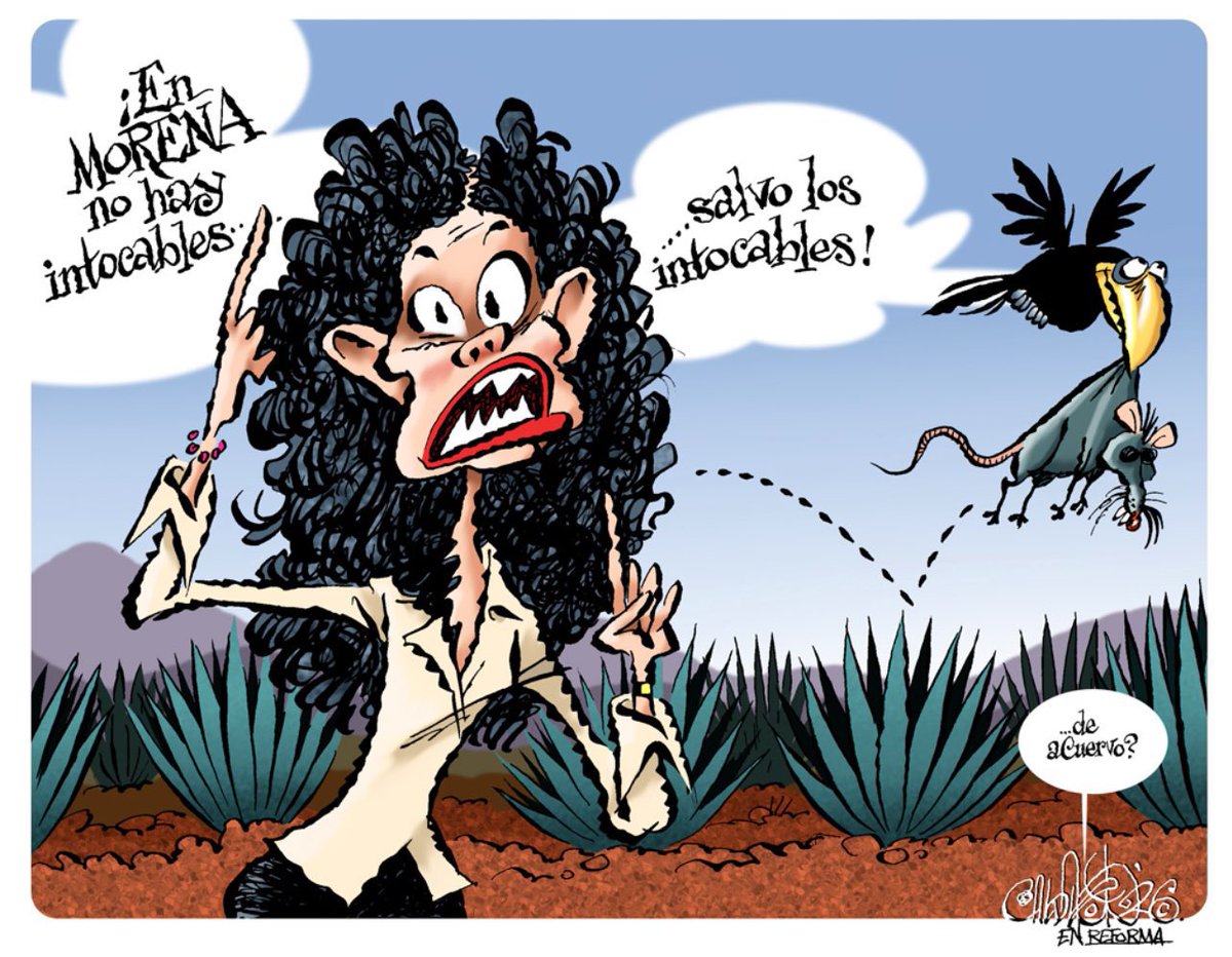 bereaguilarv's tweet image. En Morena no hay intocables… salvo Adán, Rocha Moya, Américo, Mario Delgado, los nenes de López, Durazo, Marina del Pilar, el Cuauh, Salgado, Bartlett, Nahle, Armenta, Gutierritos, Noroña, Ojeda etc… 
@CartonCalderon