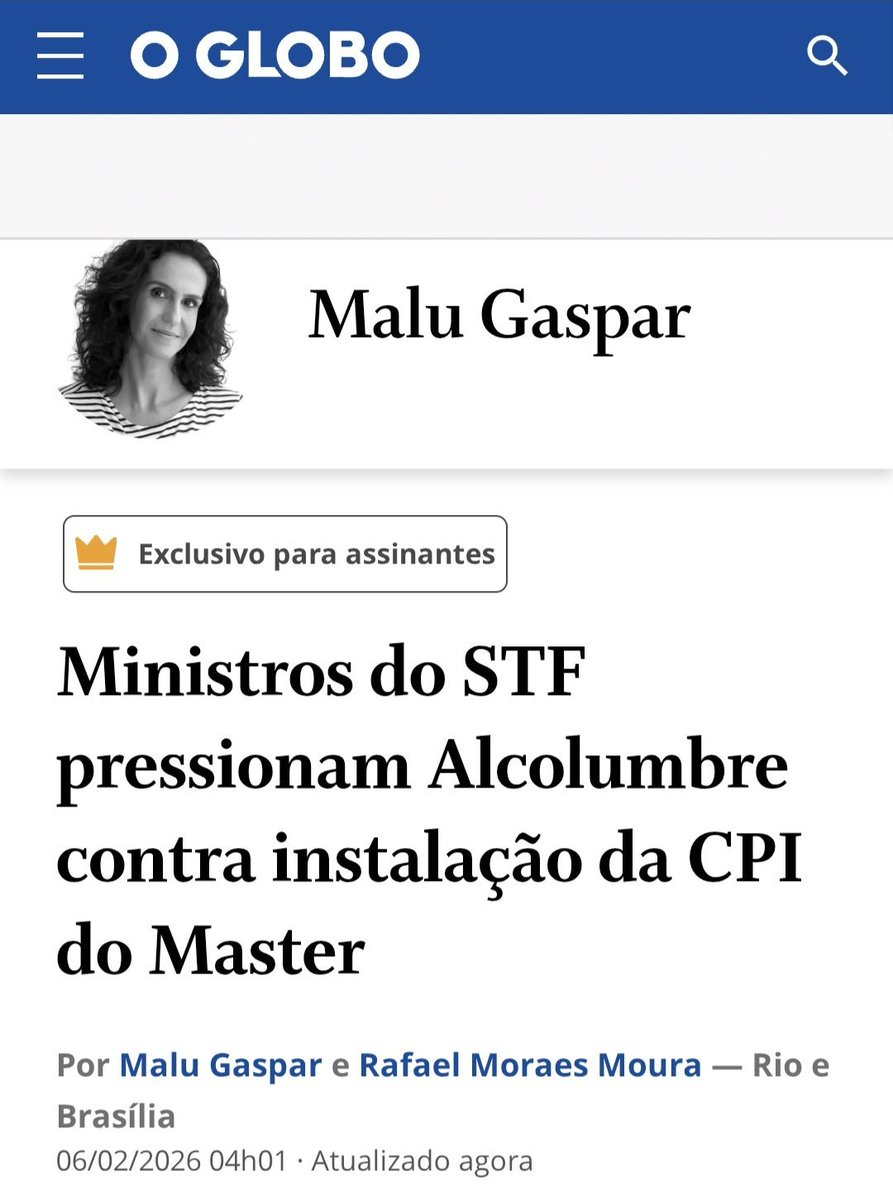 GayerGus's tweet photo. Normal
Não tem nada de mais em ministros do STF tentarem impedir uma investigação parlamentar sobre os crimes em que os próprios ministros estão envolvidos
Democracia PURA! https://t.co/hsUOLGOeFJ