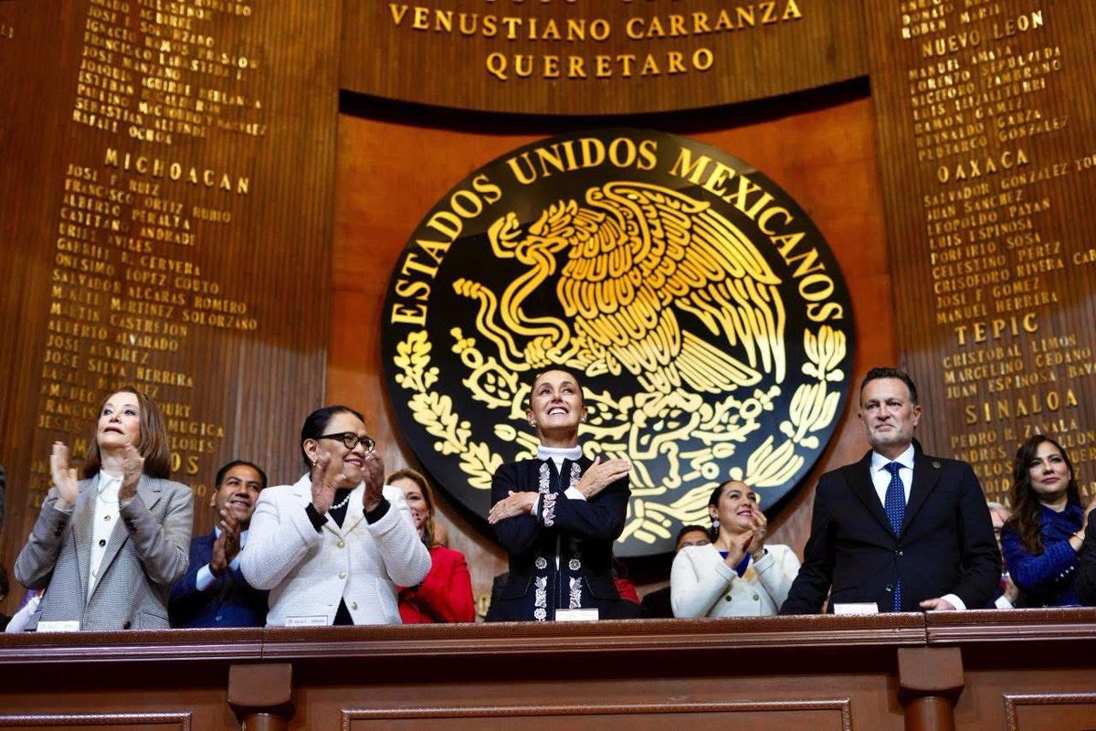 La Constitución de 1917 reafirma que la soberanía no se negocia, se defiende. 📖
<a href="/Claudiashein/">Claudia Sheinbaum Pardo</a>  - presidenta de México. 🇲🇽 

#MorenaTlaxcala