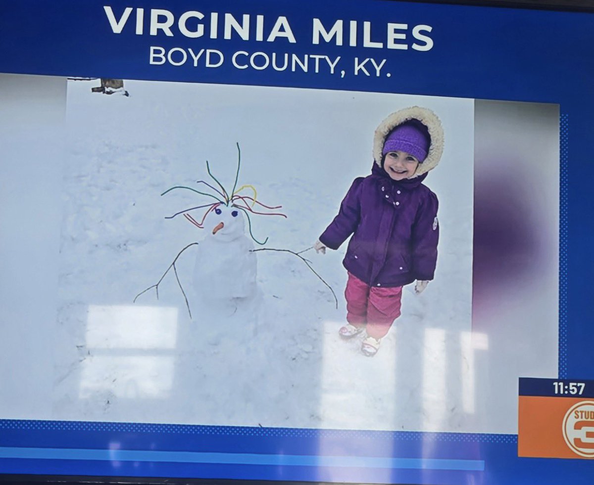 CUTENESS ALERT: Our precious little ECA Cub Ginny made the WSAZ news for her snowgirl, Elsa! Way to go, Ginny! You sure were creative in how you made Elsa’s hair!🤩👏🏻👏🏻👏🏻🤍☃️❄️