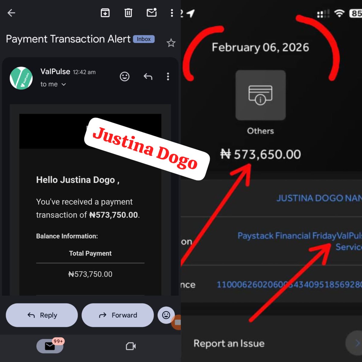 Half a million Nairaaaa 😱 made using just my Smartphone 🤭 and data connection 
If you have a smartphone and you're not making money online, ehnnn u dey miss big time 
Thank you <a href="/Valpulse/">Valpulse</a>