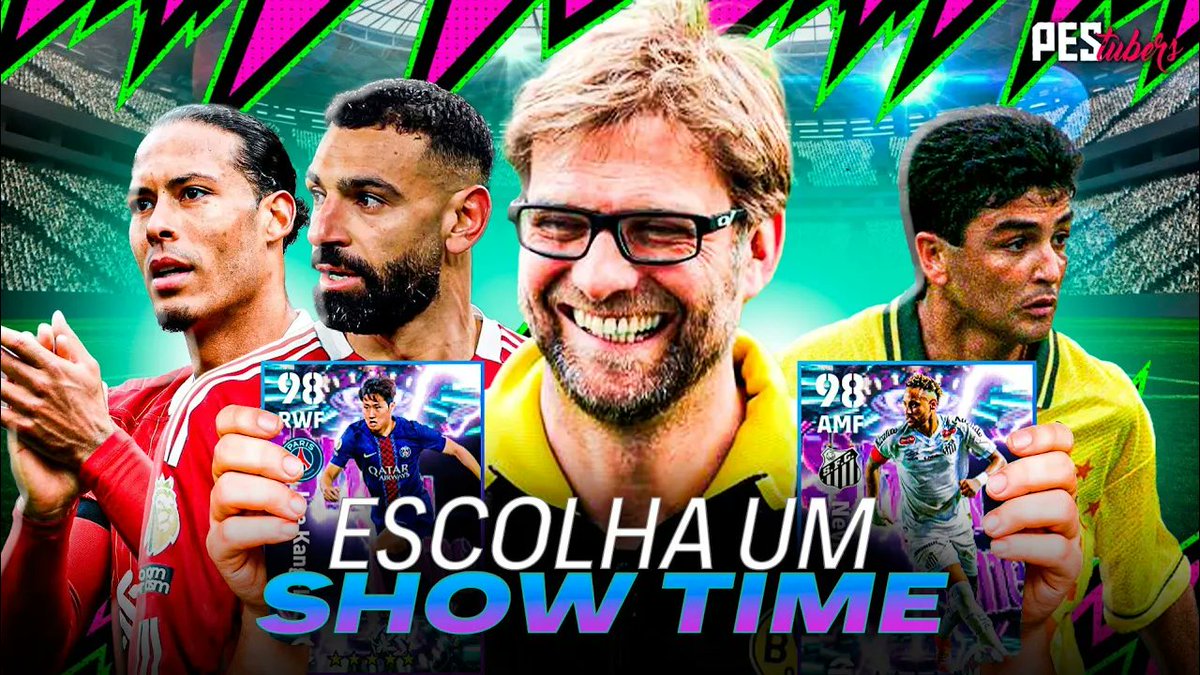 Escolha 1 de 3 Show-Time + Novo Uniforme Carnaval Grátis

Atualização Semanal Com <a href="/PlayPhysic/">PlayPhysic</a> #eFootball 🔥

youtu.be/XpMe0_4iUOw