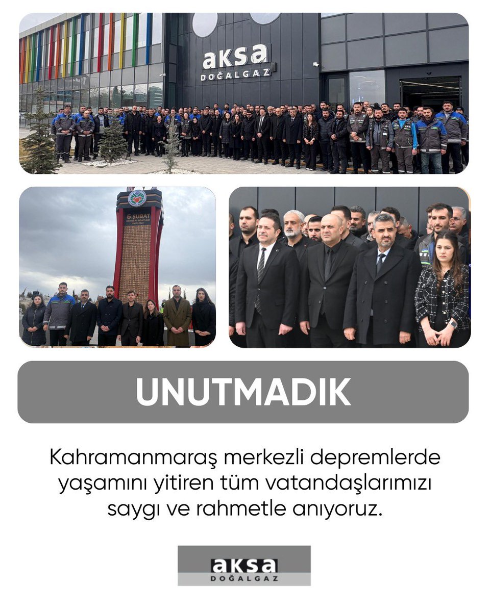 AksaMalatya's tweet photo. Kahramanmaraş merkezli depremlerde yaşamını yitiren tüm vatandaşlarımızı saygı ve rahmetle anıyoruz. https://t.co/CXzEoQYYZb