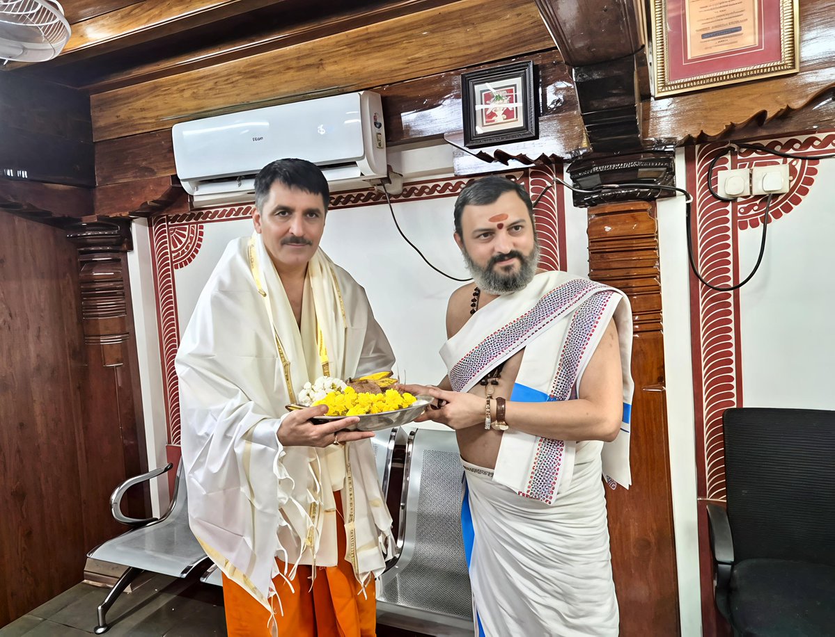 Sought divine blessings of Maa Bhagwati at the sacred Kolluru Shri Mookambika Temple in Udupi district, Karnataka.