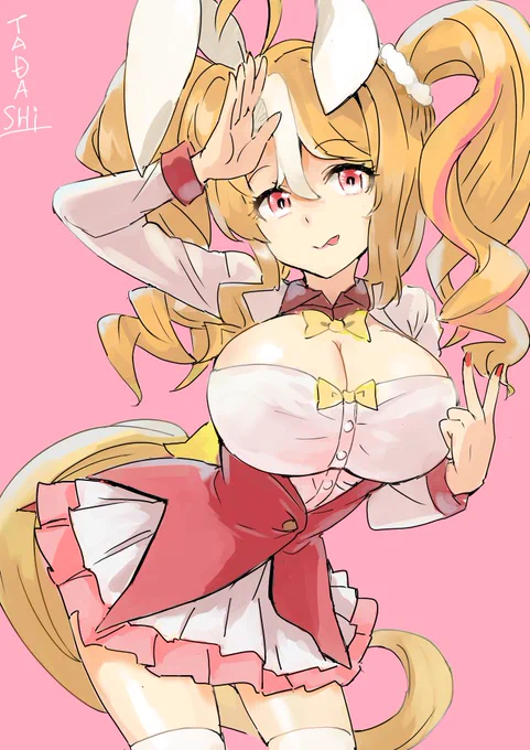 skebでリクエストいただきました フレアスカート燕尾バニー装備フサパンちゃん あざした!