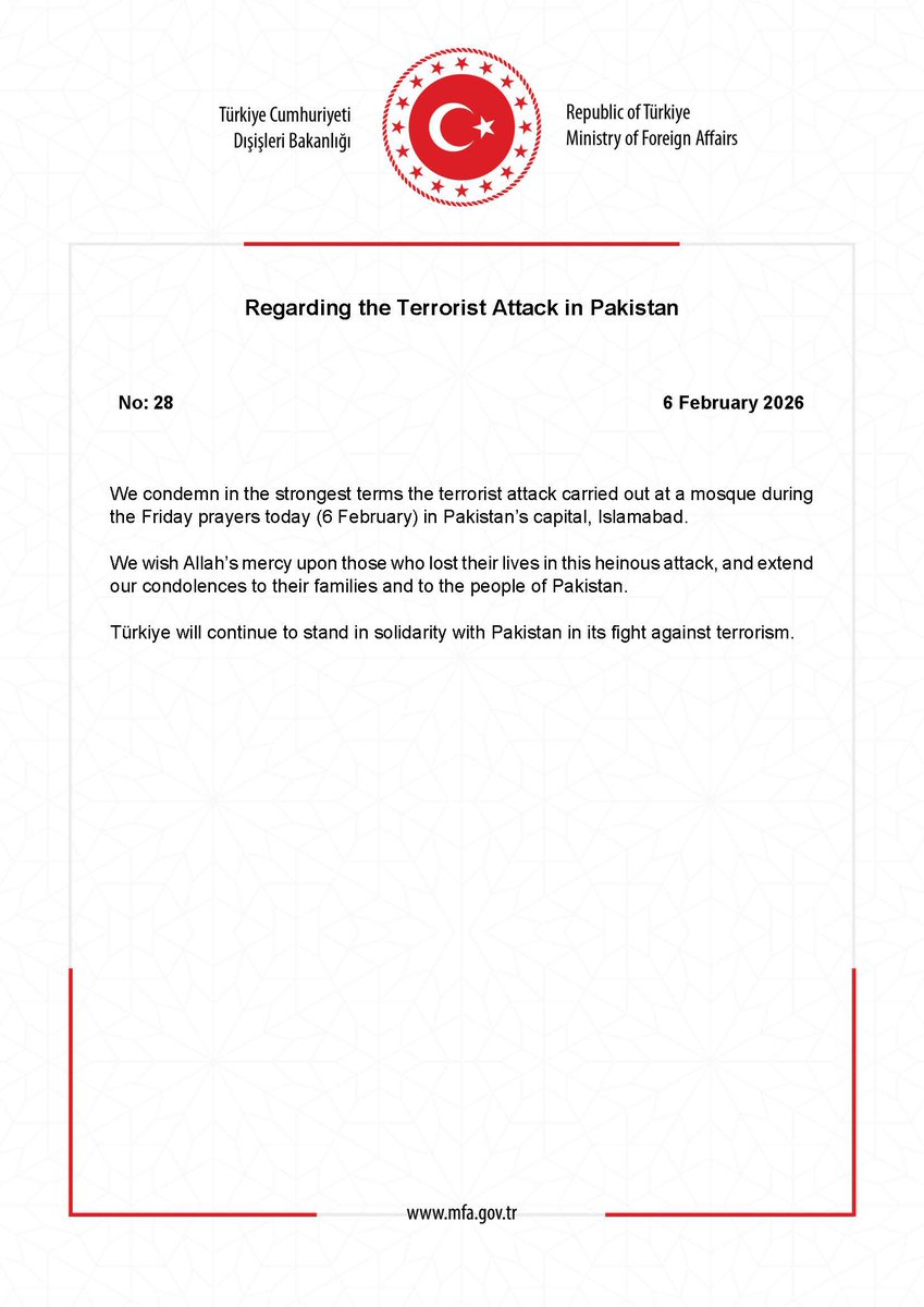 Regarding the Terrorist Attack in Pakistan mfa.gov.tr/no_-28_-pakist…