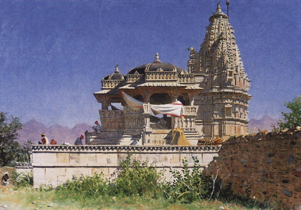 Brahminic temple in Adelnure #artbots #vereshchagin