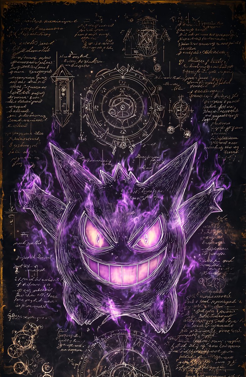 aestheticsguyy's tweet photo. Gengar blueprint

tap to see the full image