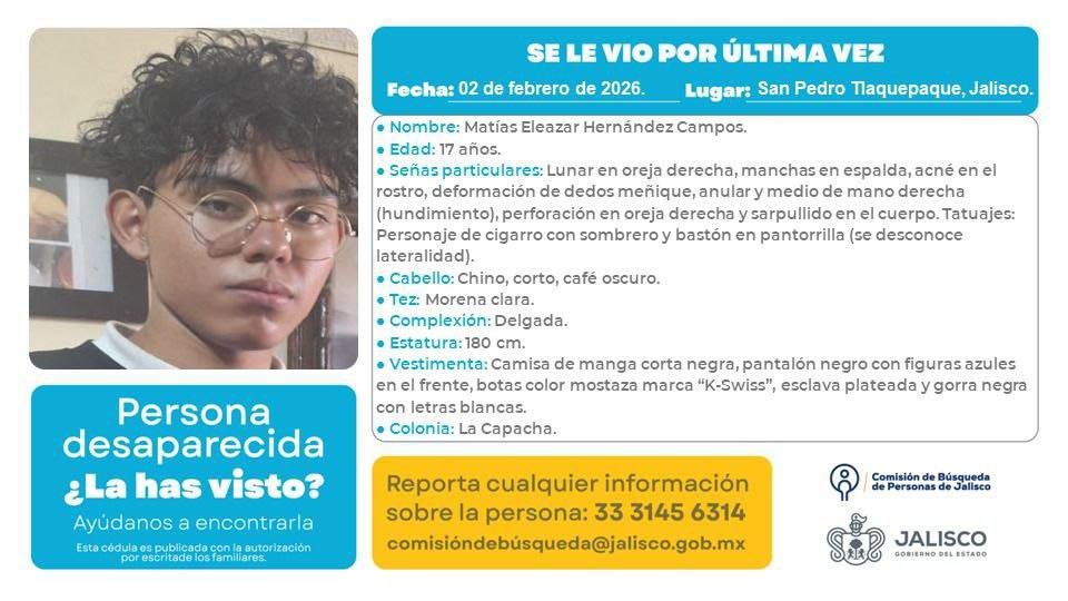 Desaparece menor de edad en #Tlaquepaque, #Jalisco (La Capacha).