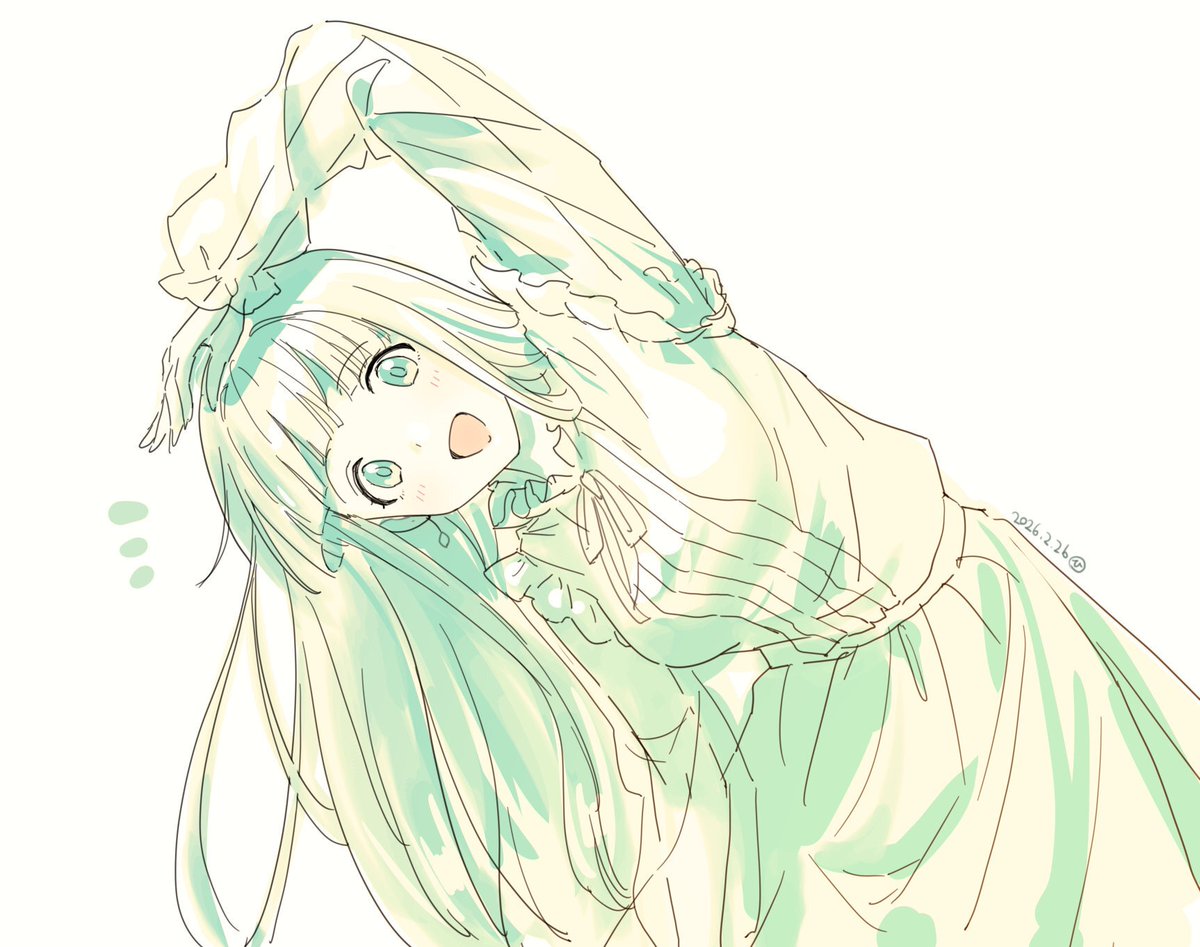 シーズナル麗花さん、振り返って2秒後にはいつもの感じだといいなの落書き☺️