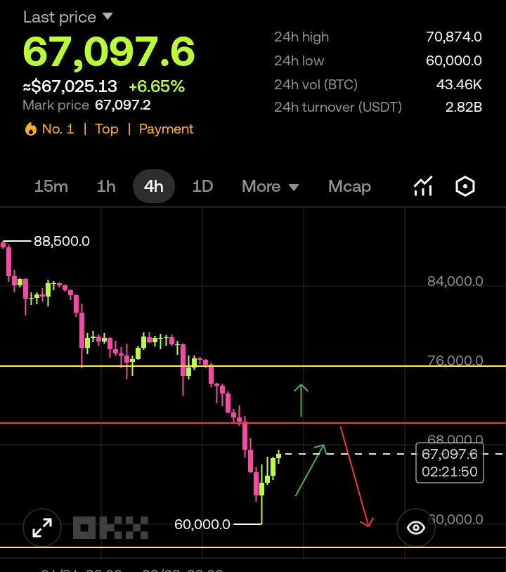 Duid88's tweet photo. $BTC Evolution 2020 - 2026: 

2020: $9,1K (Halving) 
2021: $69k (Cycle Top) 
2022: $15,5K (FTX Low) 
2023: $42,2K (Accumulation) 
2024: $73,7K (ETF Hype) 
2025: $126K (New ATH) 
2026: $67K (Current) 

The trend is your friend. 📈 
Would you buy on this dip? 🛡️☕ 

#BTC DYOR https://t.co/rjVoPN6YSr