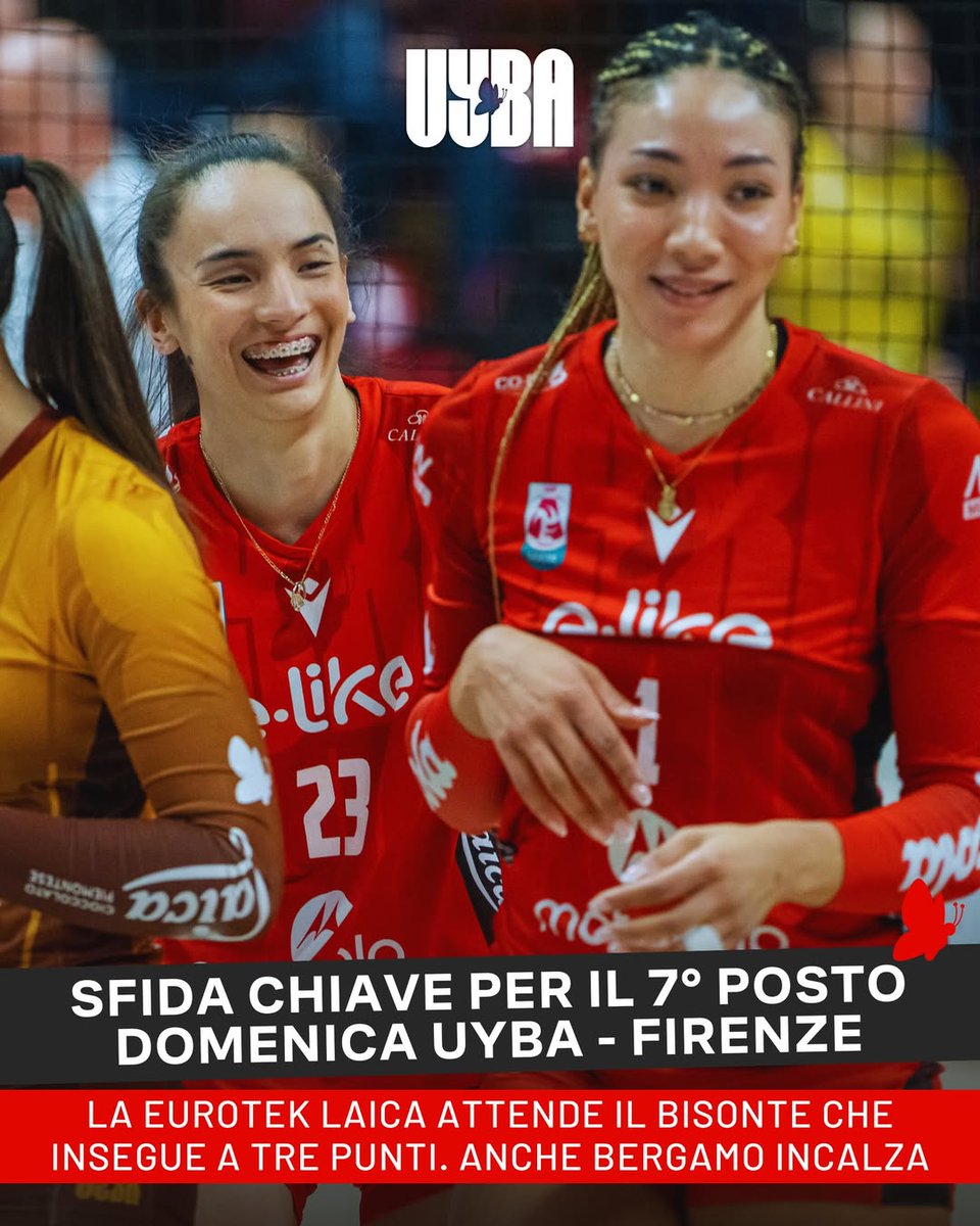 UYBAvolley's tweet photo. 🤍❤️ Appuntamento in arena! ❤️🤍
Domenica alle 17 la Eurotek Laica UYBA torna in campo per una sfida fondamentale contro Firenze 🔥
Classifica cortissima, punti che pesano e battaglia assicurata 🏐💪
👉 Leggi tutto su https://t.co/0Z7rSDQSlB
#UYBAfirenze #eworkarena https://t.co/QNbZsJSyfY