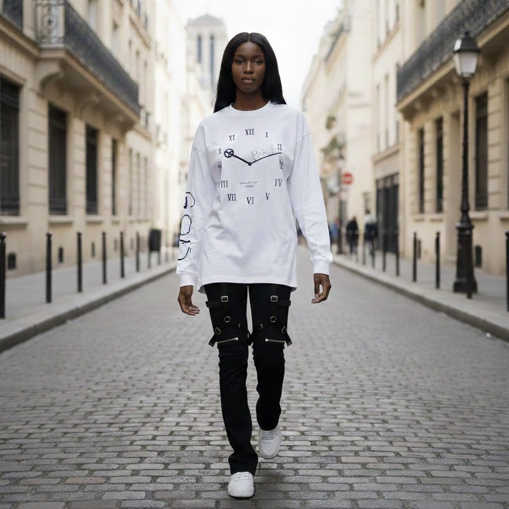 GODSIZE Spring &amp; Summer 2026 Collection 

CLOCK L/S RELAXED FIT TEE 

godsize.theshop.jp/items/125814924

#GODSIZE 
#AIart