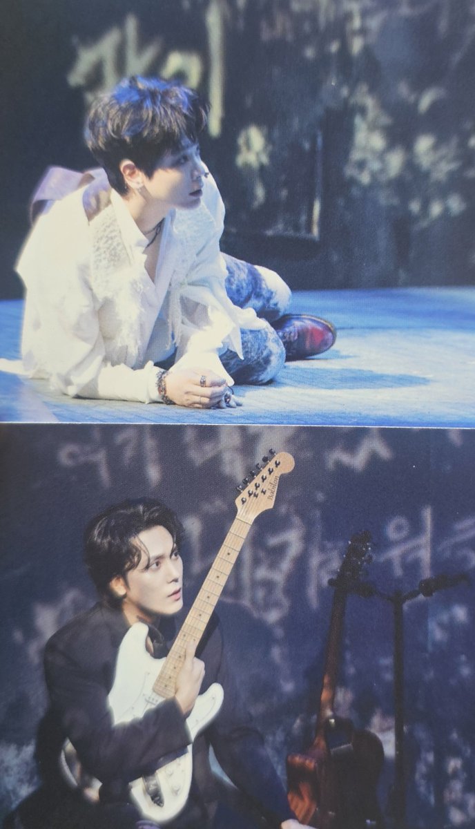 truthgracia_'s tweet photo. 내가 오늘 받은 포카: 
🎤기어다니는 규본하
🎸흰기타 안고 기억안나요 보는 윤우빈

내가 오늘 실제로 본 것: 
🎸울며 기는 윤우빈
🎤흰기타 안고 기억안나요 보는 규본하 https://t.co/WOoDBQ9O8c