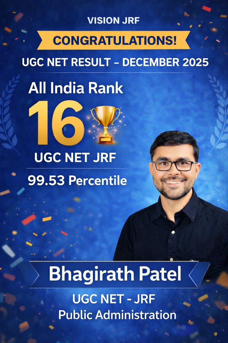 Bhagirath_Jnvu's tweet image. Net JRF Qualified 
#UGC #Net #JRF #UGCNET #ugcnetjrf