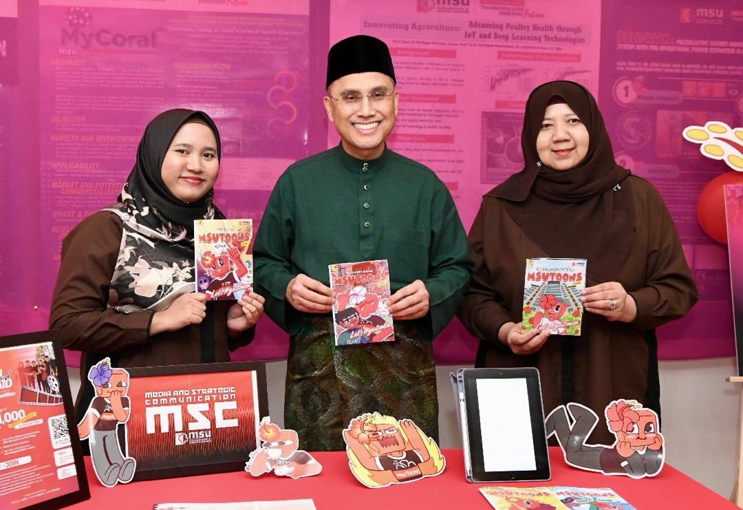MohdShukriYajid's tweet photo. Creative mindsets are not optional. It is strategic. Launched the Creative Camp 2026 &amp; Ceria Barakah 4.0, with Media &amp; Strat Comm. Igniting bold ideas, future-ready storytellers in a culture where media excellence is driven by purpose. @MSUmalaysia @YayasanMSU #MSUcreativecamp https://t.co/VmW94253kA