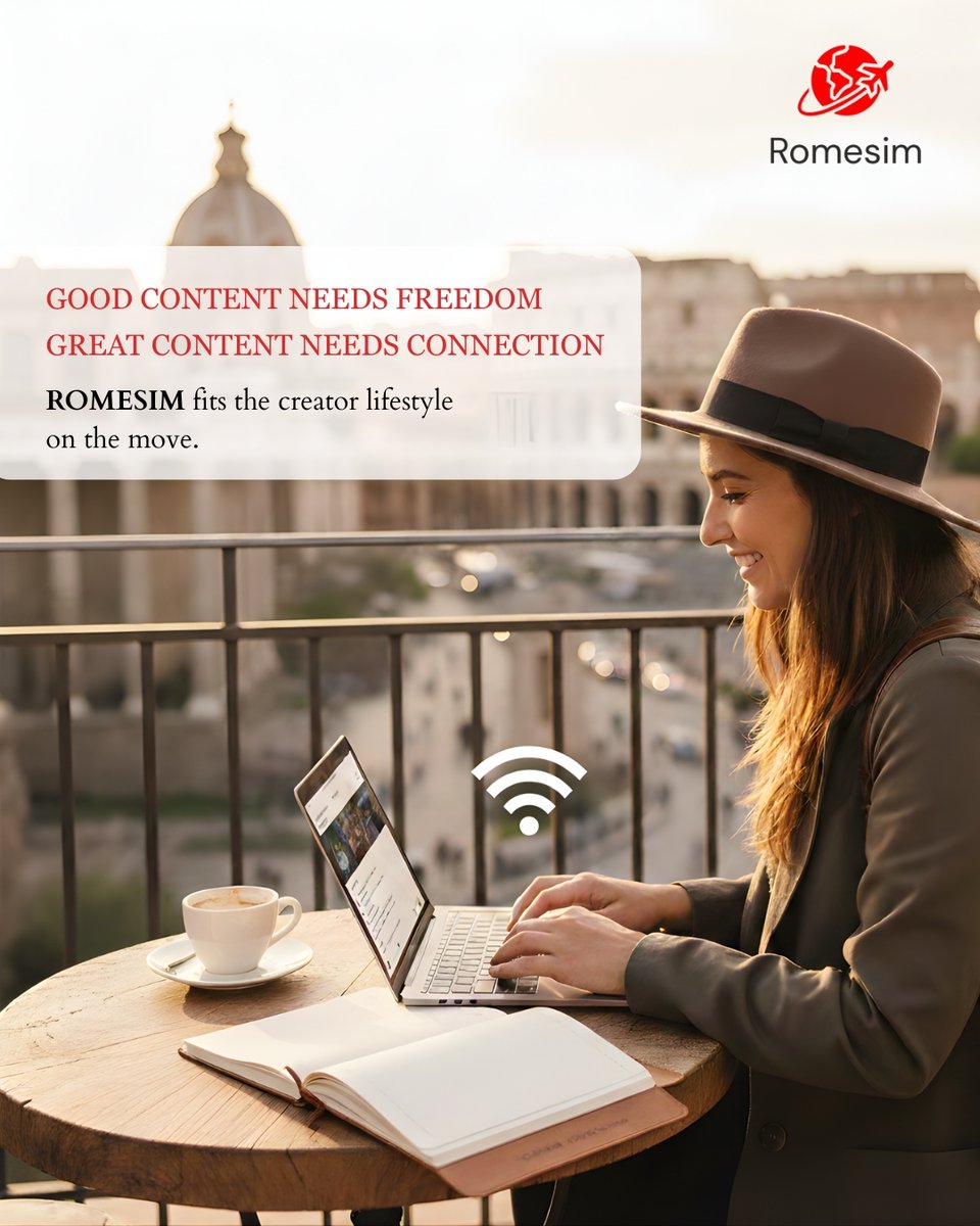 Romesim_World's tweet image. #Traveling gives you stories.
Internet helps you share them.

For creators who move across borders,
#ROMESIM keeps the connection steady—so your content never waits.

Shoot. Edit. Upload. Repeat.
Visit: romesim.com #eSIM #InternationalTravel #Travelling