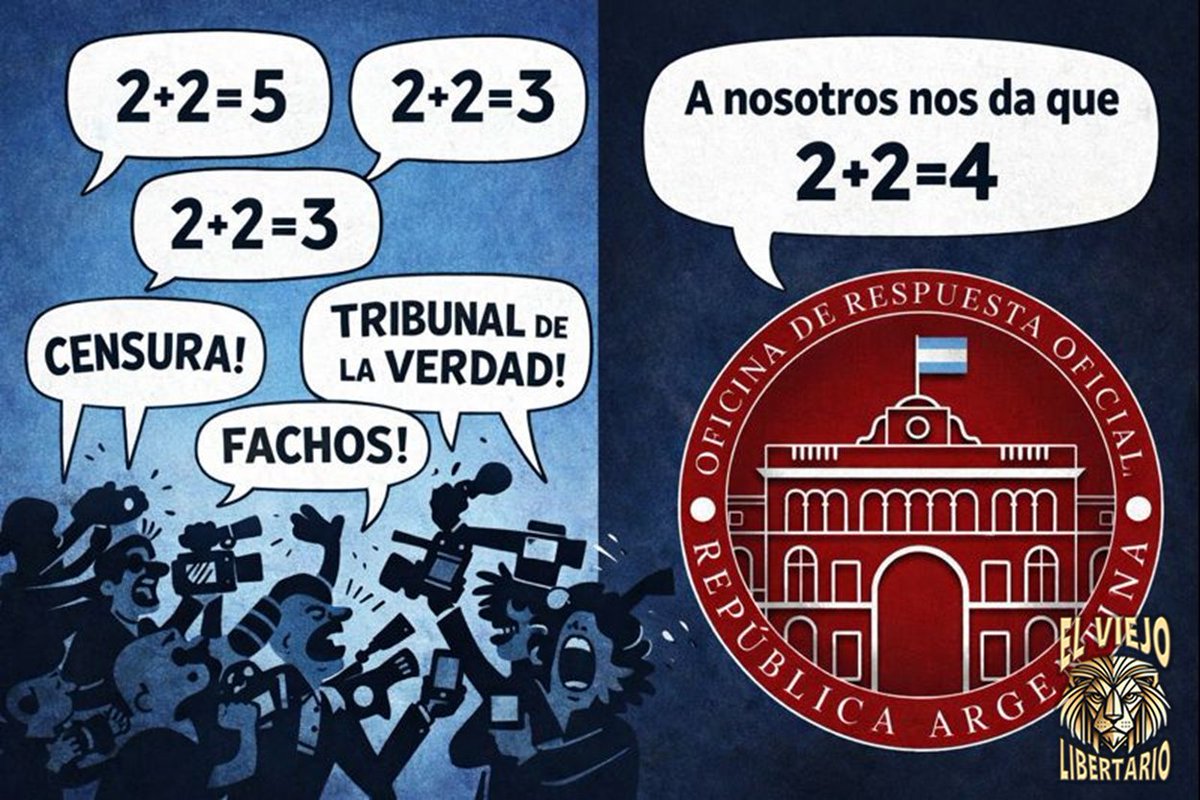 Solo al que miente le puede molestar que se publique otra versión de los hechos.

<a href="/RespOficial_Arg/">Oficina de Respuesta Oficial</a> 
<a href="/JMilei/">Javier Milei</a>