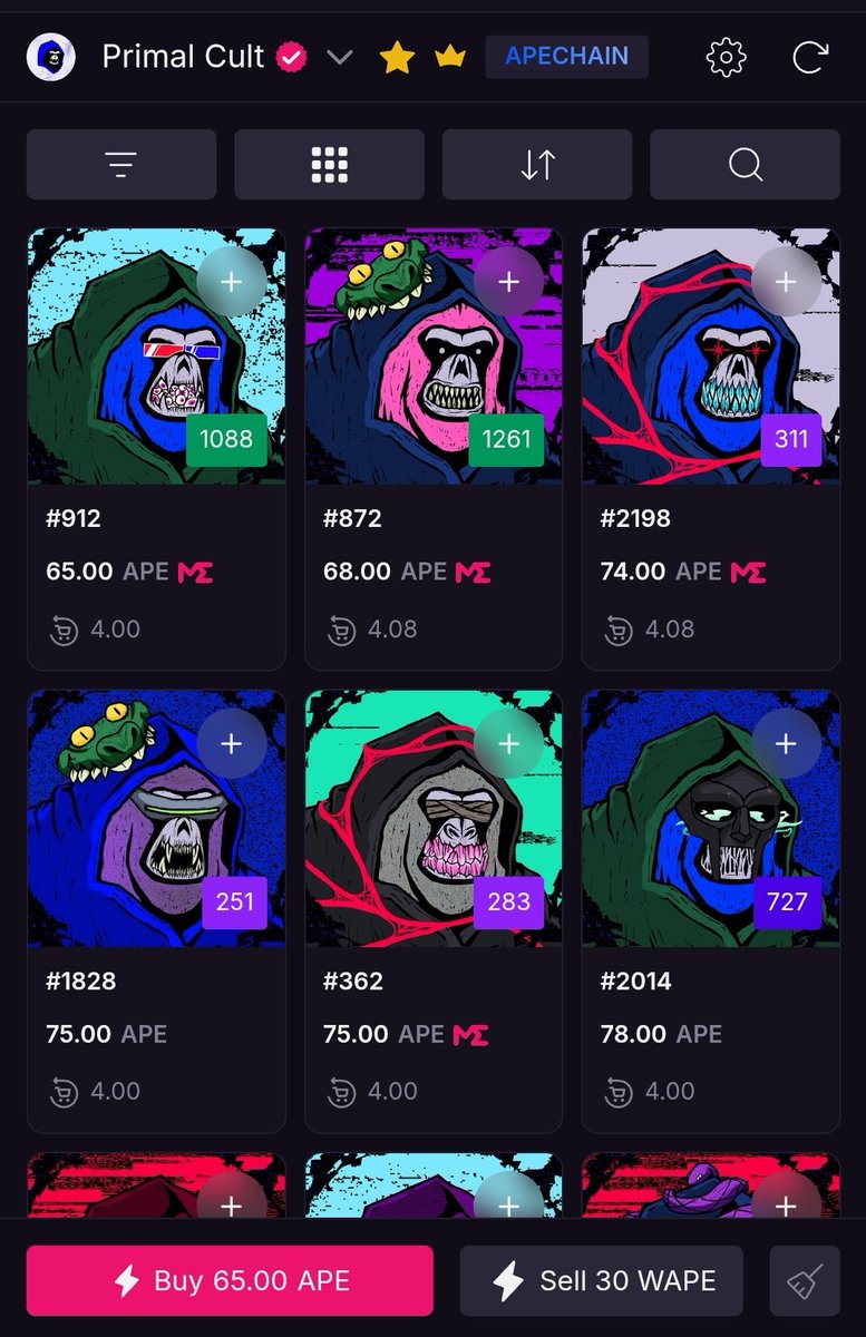 While we keep searching for clues through OG holders to find <a href="/troutxyz/">troutxyz.eth // PRIMAL CULT</a> .. Check out the Dope Primals on the foor.. 

The Cult is Calling, The Cult is building.. 
be part of this journey.. 

Cultlink: magiceden.io/collections/ap…