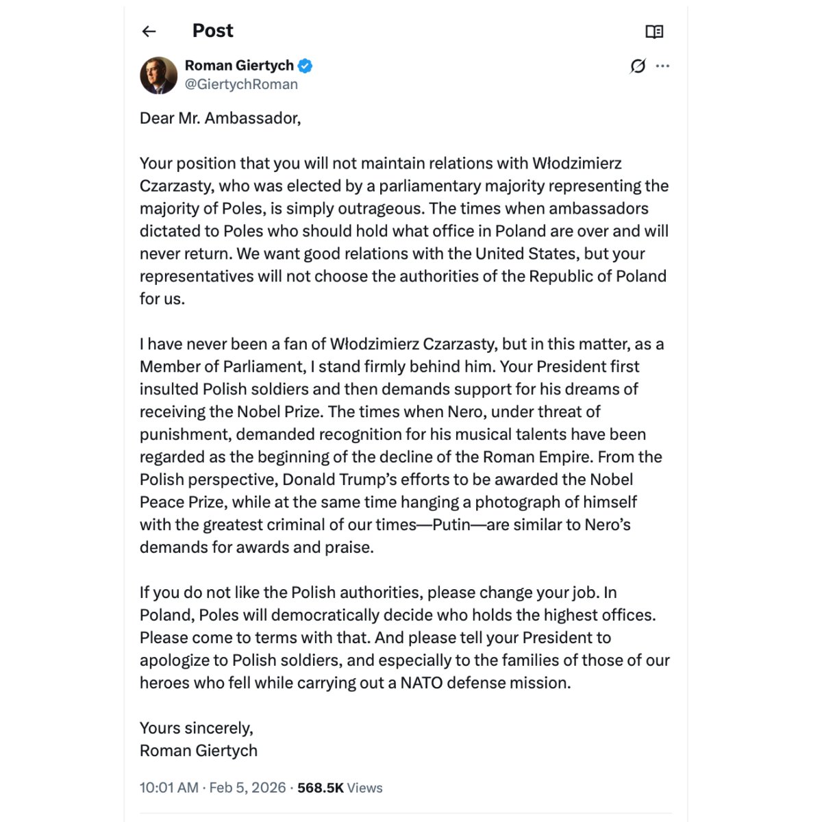 Turns out firing career diplomats and replacing them with Trump loyalists who learned international relations from Truth Social has consequences. Who knew. #holdfast