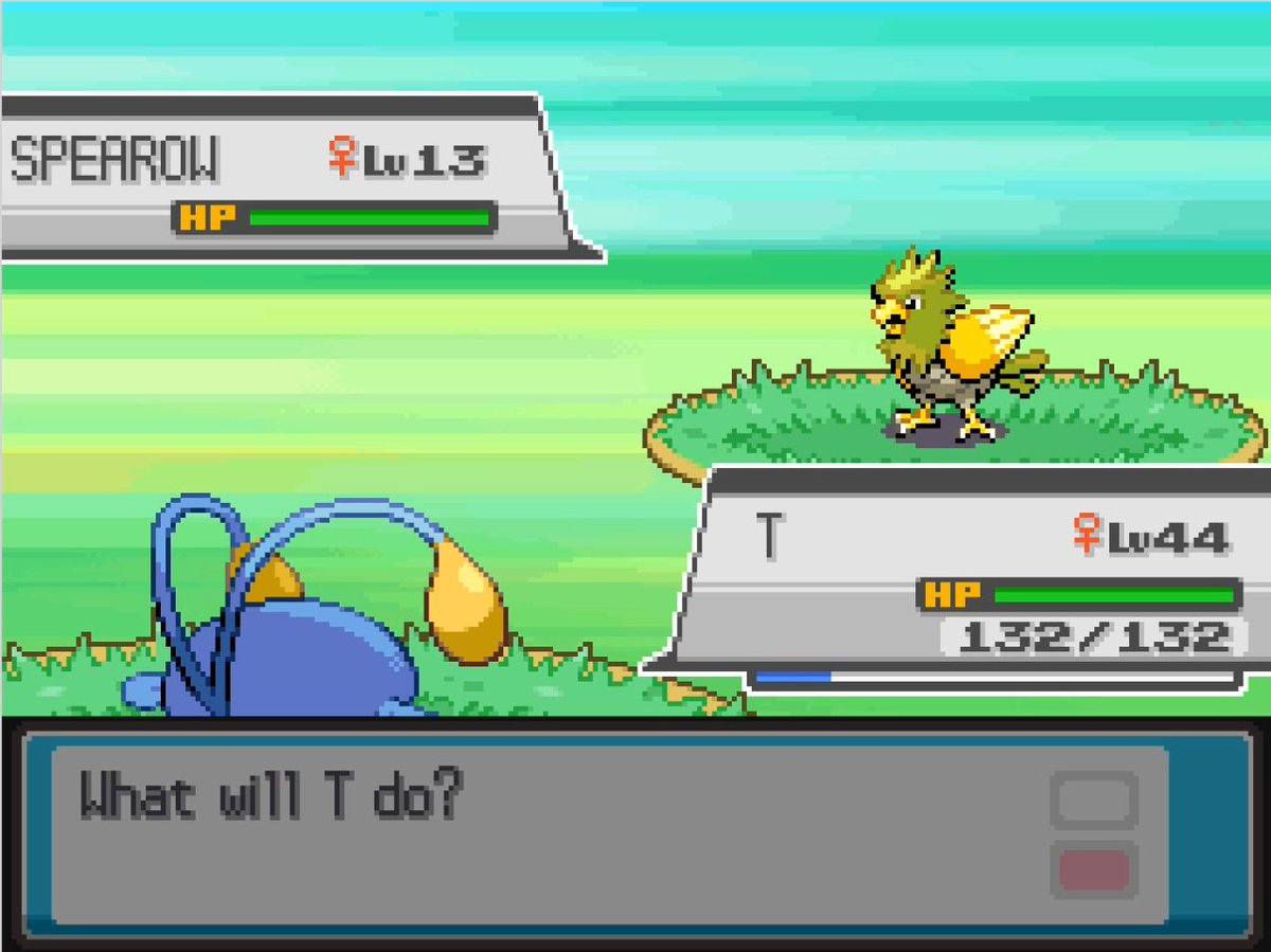 Shiny Spearow Phase 1 for Mawile/Sableye after 6,068 RE's in Pokemon HeartGold
I really missed shiny hunting