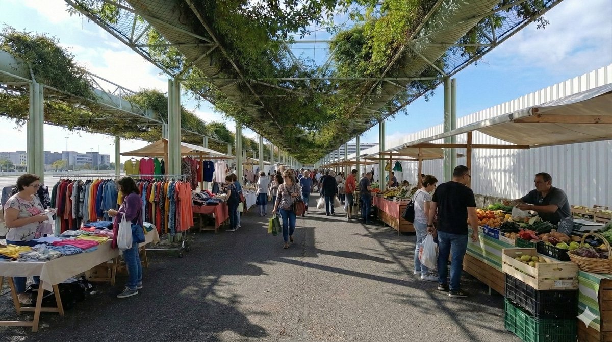 Propuesta con sentido común: rescatar las pérgolas de la #Expo92, hoy almacenadas y deteriorándose, para dar sombra y frescor al barrio. 🌳♻️
 #MercadilloDigno #RescateExpo92 #AseosYa #SevillaBioclimatica
#SevillaEste