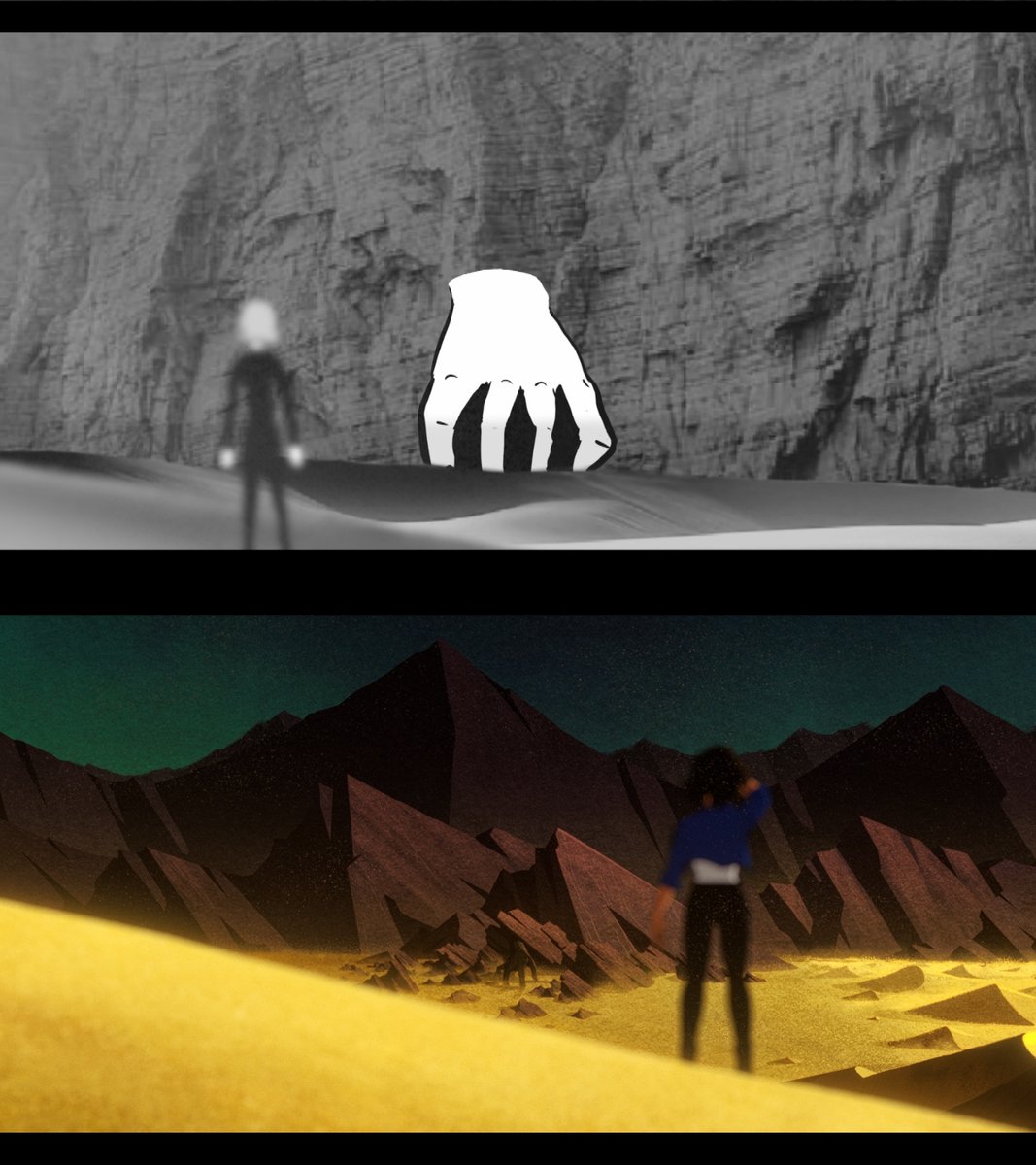 cartoonbrew's tweet photo. Working entirely independently, spktra wrote, directed, edited, colored, and composited the film himself, collaborating with just two animators and a veteran 'Batman Beyond' character designer to nail the video's '90s cel animation aesthetic. https://t.co/ifLFJrvFpq