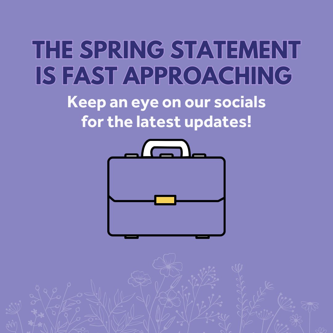 The Spring Statement is only a few weeks away!

The #Chancellor is expected to report on the UK’s current economic climate. 

Stay tuned to our social media to find out how your business could be affected. 

#SpringStatement