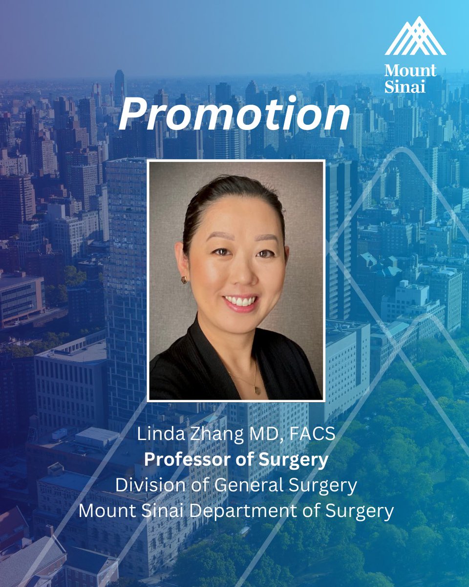 Mount Sinai Surgery tweet media