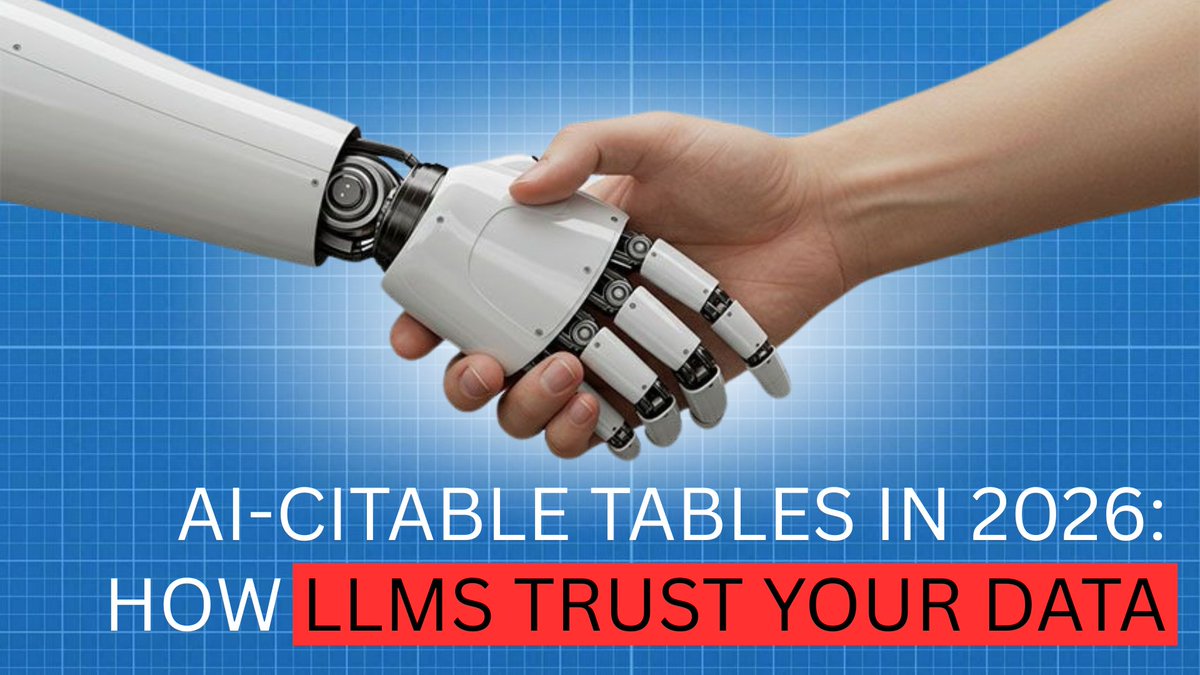 officialgetcito's tweet photo. In 2026, the best "backlink" is an AI citation. If your data tables aren't optimized for LLMs, you’re losing brand authority in every AI answer.

https://t.co/uWOObcfC2q

#AEO #SEO #GenerativeAI #MarketingTips https://t.co/F4gyn7S9ig