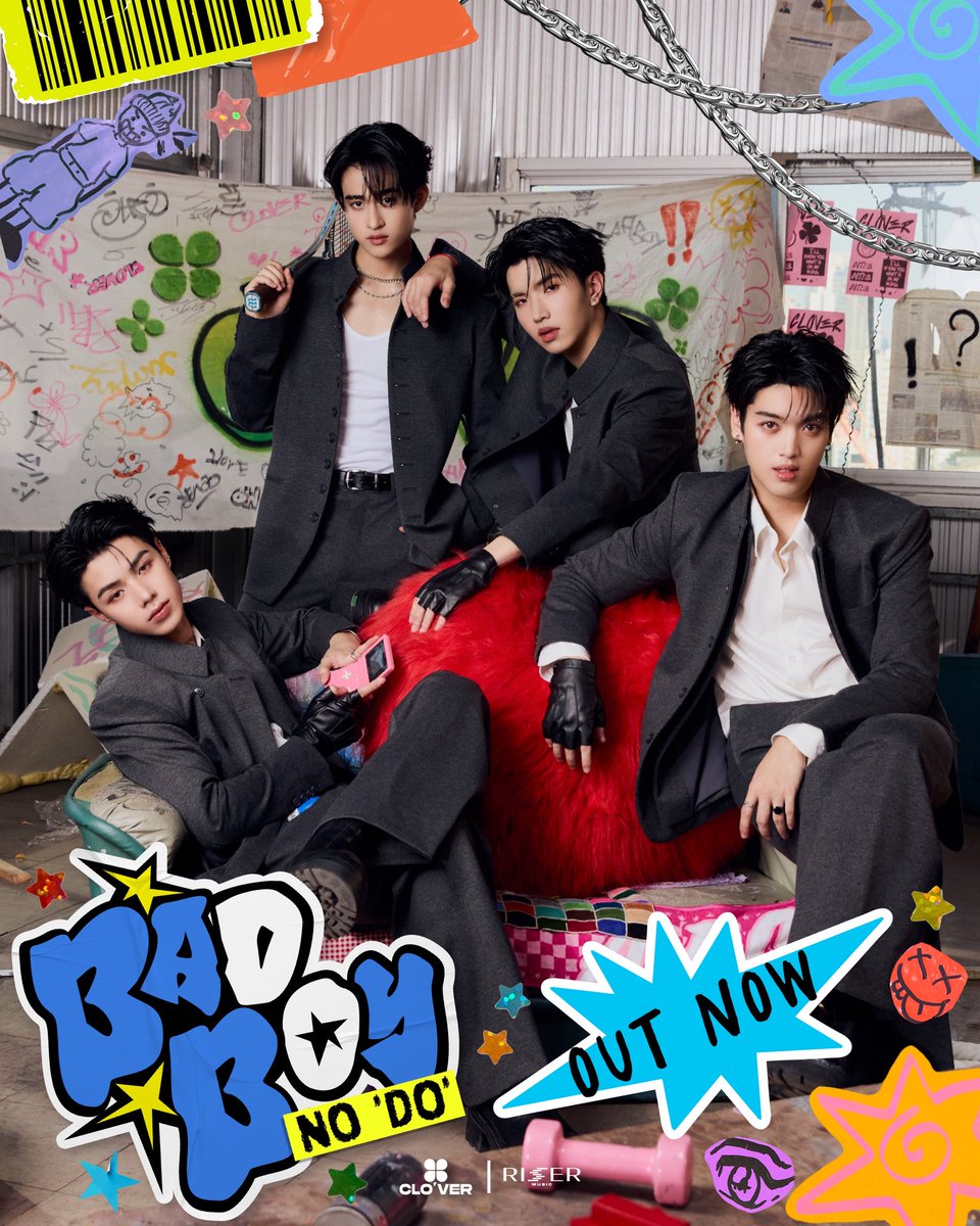 OUT NOW!!!!
CLO'VER - Bad Boy No 'DO' 
#BadBoyNoDoCLO_VER_MV 

📷 All Streaming Platforms 📷youtu.be/_X0o7GjjNVA 

#CLO_VER <a href="/clo_ver_riser/">CLO'VER</a> 
#BadBoyNoDoCLO_VER 
#RISERMUSIC <a href="/RiserMusic/">RISER MUSIC</a> 
#GMMTV <a href="/BarcodeTin/">Tinnasit</a> <a href="/keenkeno_sp/">คีนคนเลี้ยงกุ้ง</a> <a href="/aliazhl/">ali.azhL</a> <a href="/20aungpao/">20aungpao</a>