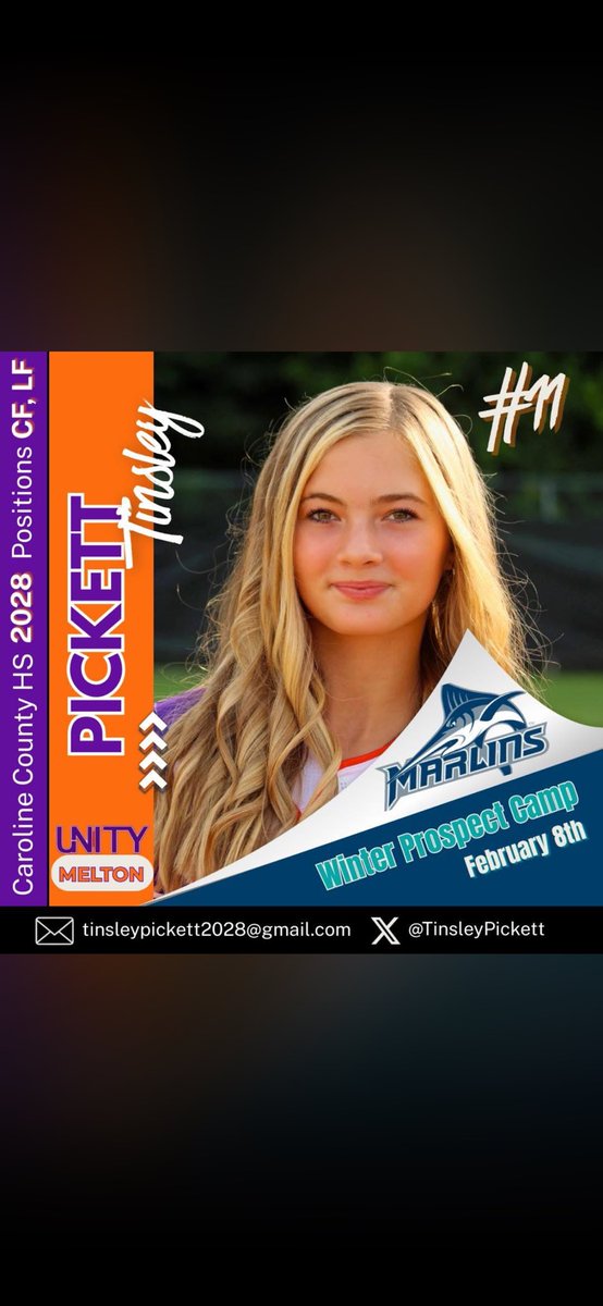 So excited to be able to attend the VA Wesleyan Prospect Camp this weekend!!🩵
<a href="/VWUSOFTBALL/">Va Wesleyan Softball</a> <a href="/ElliottSaysWhat/">Brandon Elliott</a> 
<a href="/UnityMelton/">Unity Melton 16U</a>