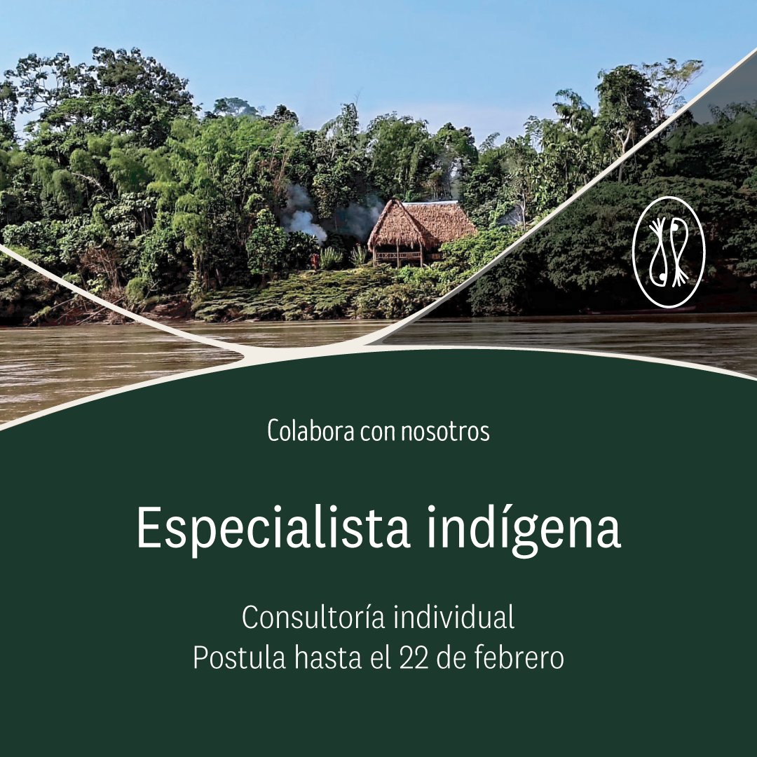 WCSColombia's tweet photo. 📢 #Convocatoria 

Buscamos consultor para apoyar la estrategia de relacionamiento y participación con pueblos indígenas, incluyendo procesos de CLPI, en el proyecto Manejo Integrado de la Cuenca Putumayo-Içá.

👁️Detalles https://t.co/SlOwAavvp9
⏳Cierre de convocatoria: Feb 22. https://t.co/eCXepFHDcq