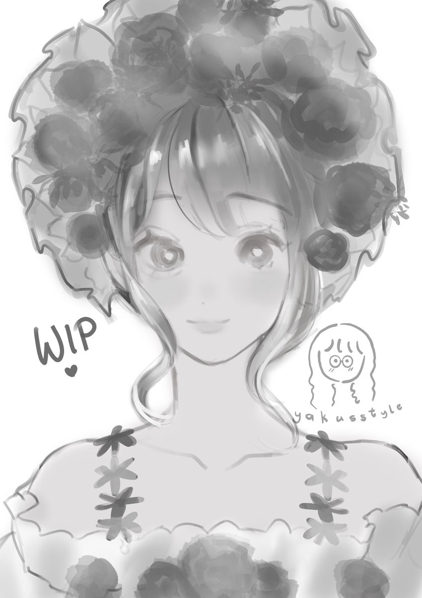 Haven’t done a personal illustration for yeaars! So I decided to practice greyscale while I’m waiting for some commissions ^^☕️ 

P.S. this is actually a redraw of one of the very first digital artworks I made!!💕

#art #artmoots #VGenComm #illustration