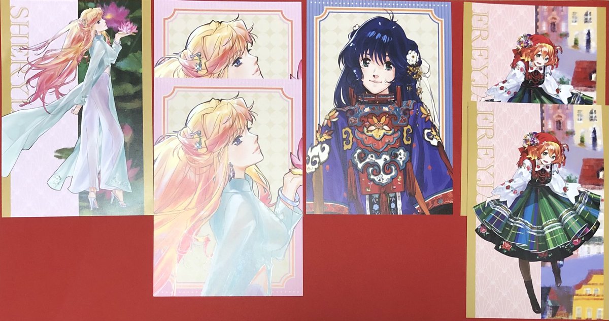 5walkure5's tweet photo. 【交換】 マクロス マクフェス 万博
マクロス万国博覧会
【譲】画像の物　
ポストカード　シェリル2種、ミンメイ2種
、フレイア、バサラ、マキナ、カナメ
テレカ　ランカ
ブロマイド　レイナ、バサラ、フレイア、ミレーヌ
【求】テレカ　フレイア（縦向き）

郵送希望です。よろしくお願いいたします。 https://t.co/MKdfSvVpoF