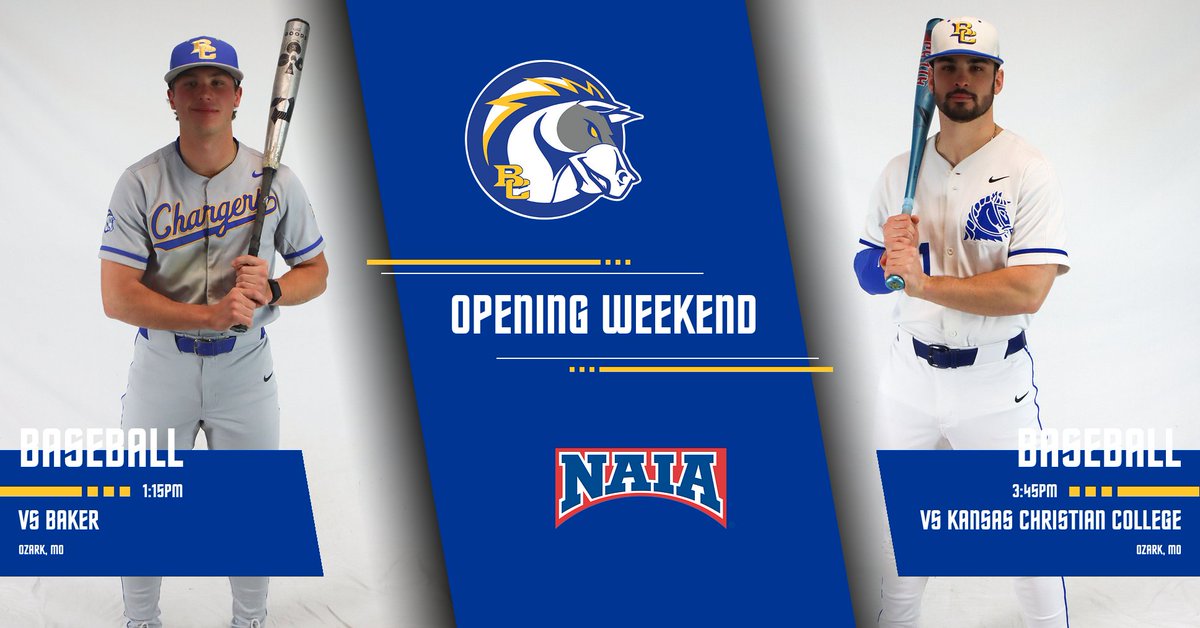 𝑮𝑨𝑴𝑬 𝑫𝑨𝒀❗ 
🆚 : Baker &amp; Kansas Christian College
📍 : Ozark, MO
🕐 : 1:15PM &amp; 3:45PM
G1📊 : bit.ly/4rq3Tyc
G2📊 : bit.ly/4rq49gE

#BattleOn