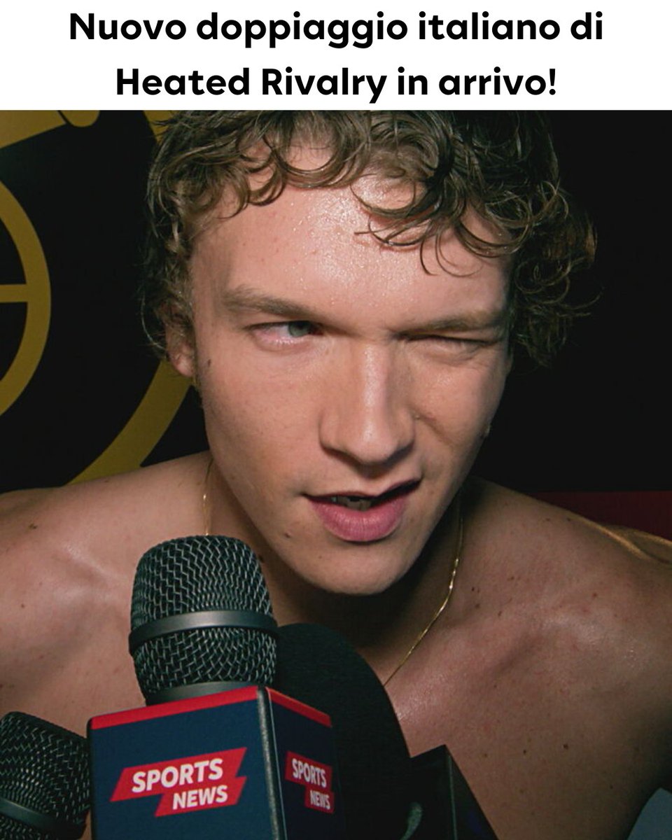 hbomaxit's tweet image. L’arena ha parlato. Sul ghiaccio vi abbiamo ascoltato.
Il doppiaggio italiano di #HeatedRivalry è pronto per un secondo round.
La serie arriva il 13 febbraio in versione originale con sottotitoli in italiano.
Stay tuned per aggiornamenti sulla nuova versione doppiata.